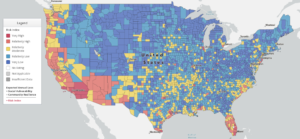 FEMA national risk index map